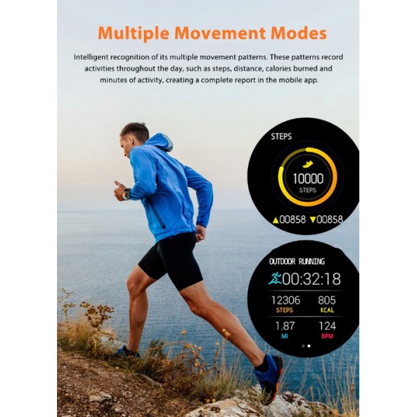 smart watch 1.75 inch AMOLED Global Frequency Band