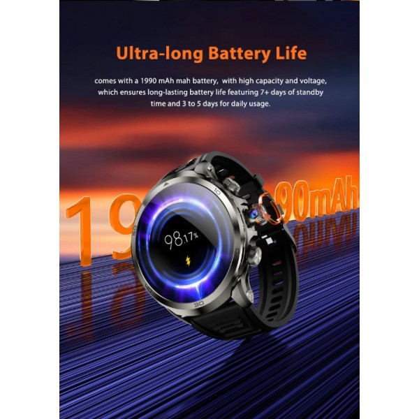 smart watch 1.75 inch AMOLED Global Frequency Band