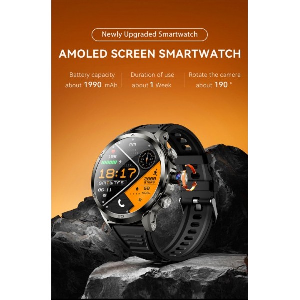 smart watch 1.75 inch AMOLED Global Frequency Band
