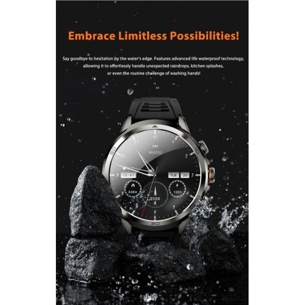 smart watch 1.75 inch AMOLED Global Frequency Band