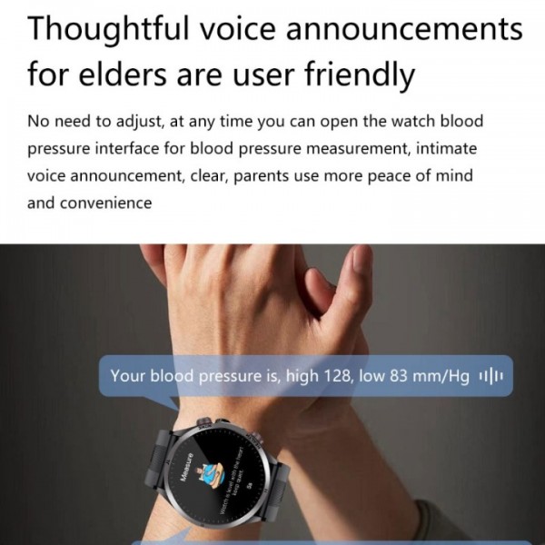 Smart Watch Air Pump Bluetooth Call Blood Glucose Blood Lipids Uric Acid Temperature ECG Sleep