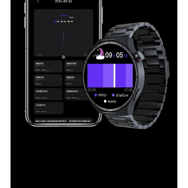 smartwatch with OLED HD color screen ,IP67 waterproof, 1Gb memory, compass, heart rate, blood oxygen, NFC, built-in music, recording, electronic novel, album, full-screen lyrics, multi-motion, message notification